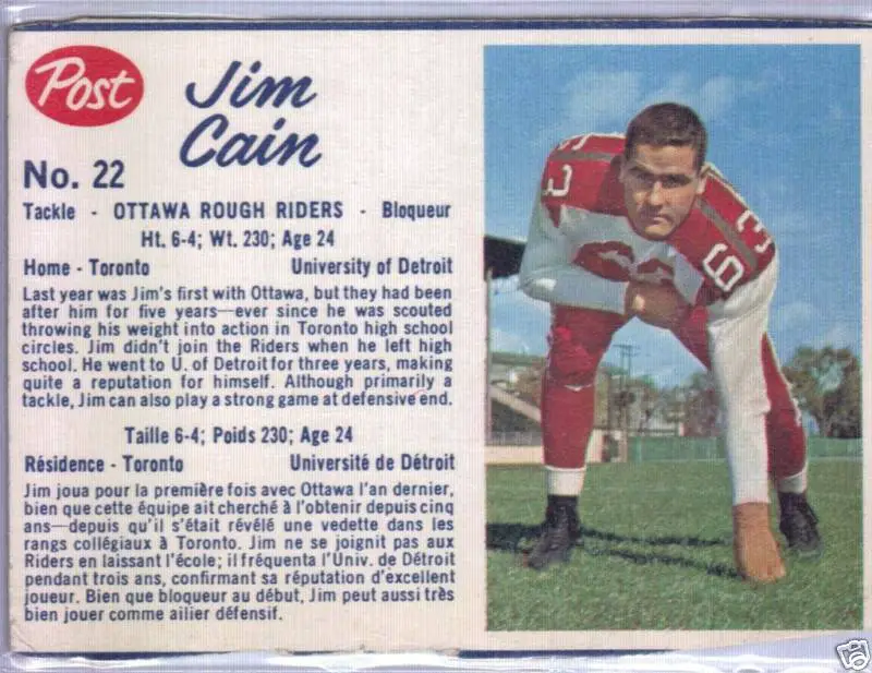 1962 Post Jim Cain
